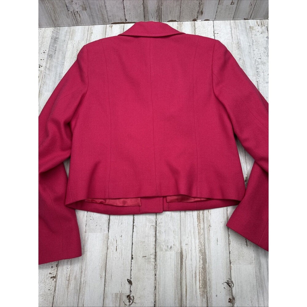 Pendleton Wool Blazer Coat Sz 12 Pink Corpcore Office Quiet Luxury Vintage - Picture 13 of 13